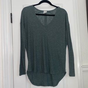 Green long sleeve shirt